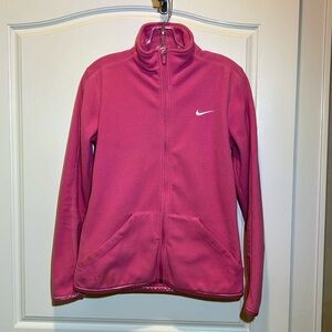 Nike Thermafit pink fleece jacket Sz medium